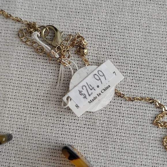 Earrings, Necklace, Bracelet Set By Mainstreet Collection NWT Animal Print Round - Picture 5 of 8